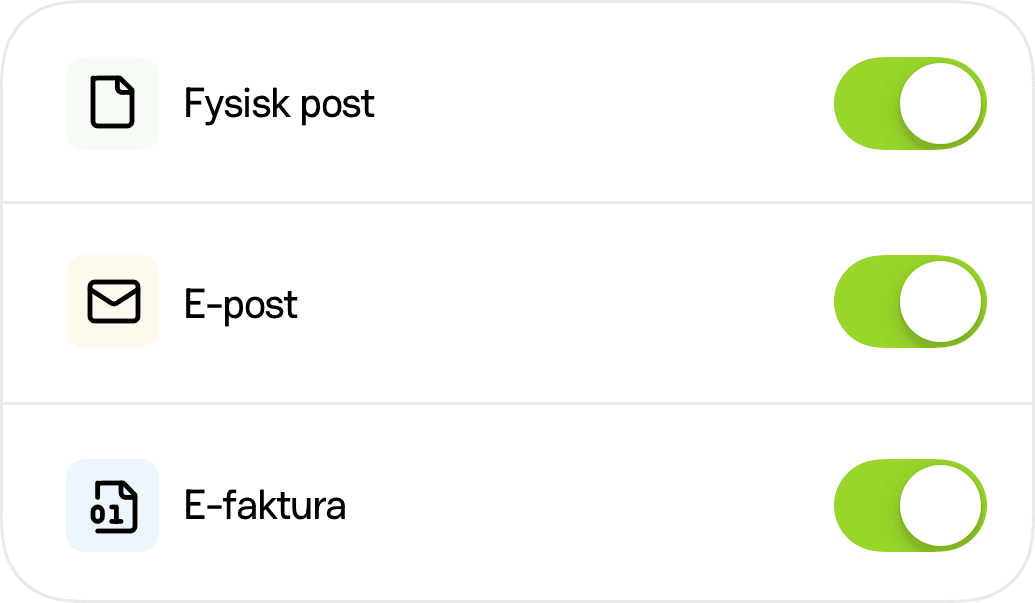 Ta emot fakturor i alla kanaler